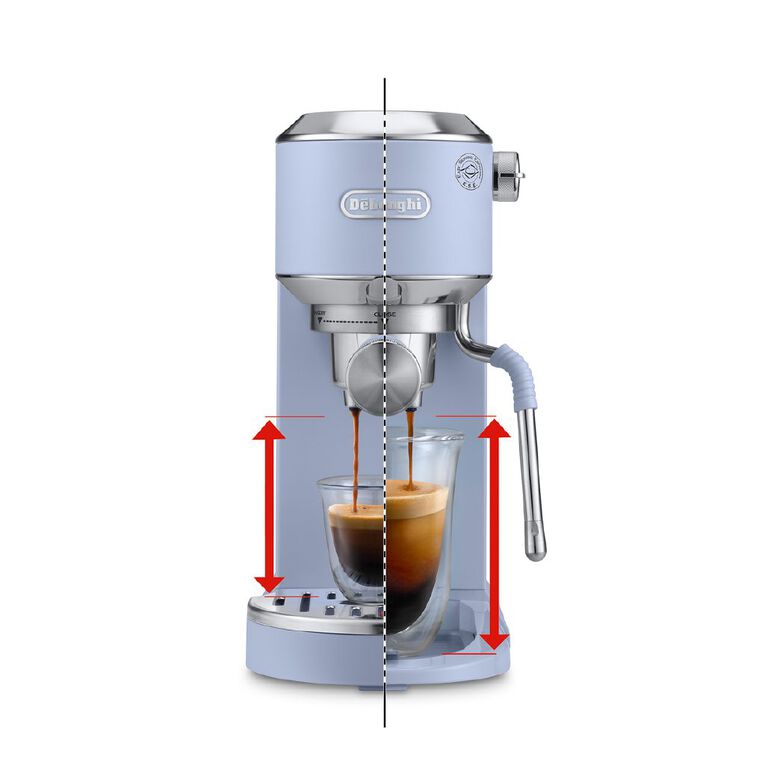 Delonghi Dedica Duo with Cold Brew Manual Coffee Machine By De'Longhi - Blue, , hi-res