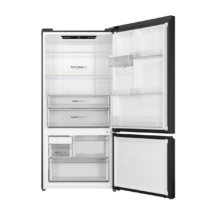 Haier 514L 500 Series Bottom Mount Fridge Freezer Non-plumbed Water - Black, , hi-res