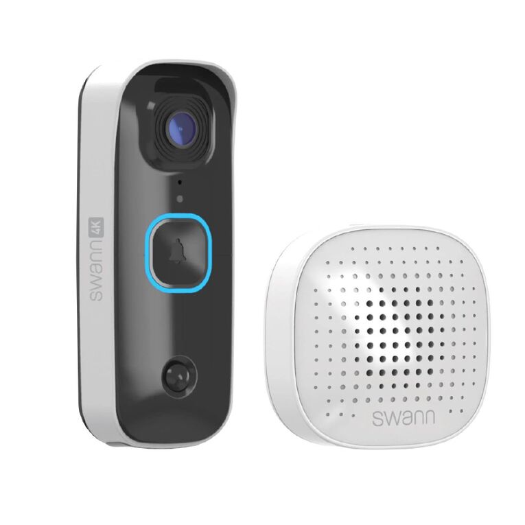 Swann Buddy 4K Video Doorbell and Chime Kit, , hi-res