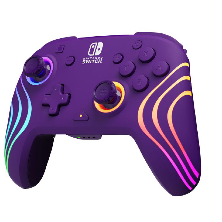 PDP Afterglow Wave Wireless Nintendo Switch Controller - Purple, , hi-res