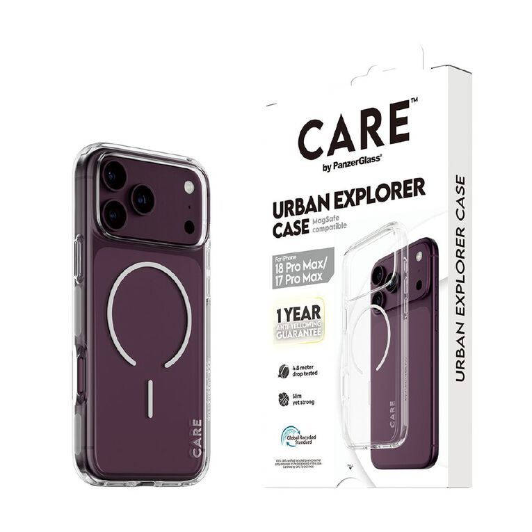 PanzerGlass Urban Explorer Case w. White MagSafe for iPhone 18 Pro Max / 17 Pro Max- Transparent, , hi-res