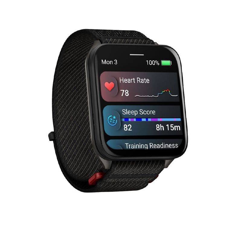 Garmin Venu X1 Black With Slate Titanium Caseback & Black Comfortfit Nylon Band, , hi-res