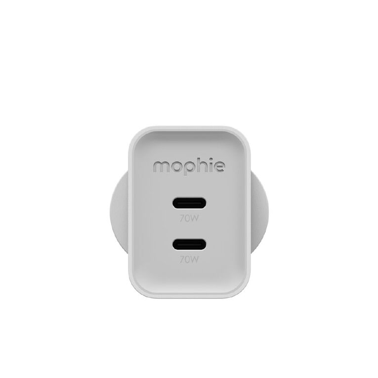 Mophie Speedport 70W Dual USB-C GaN Wall Charger - White, , hi-res