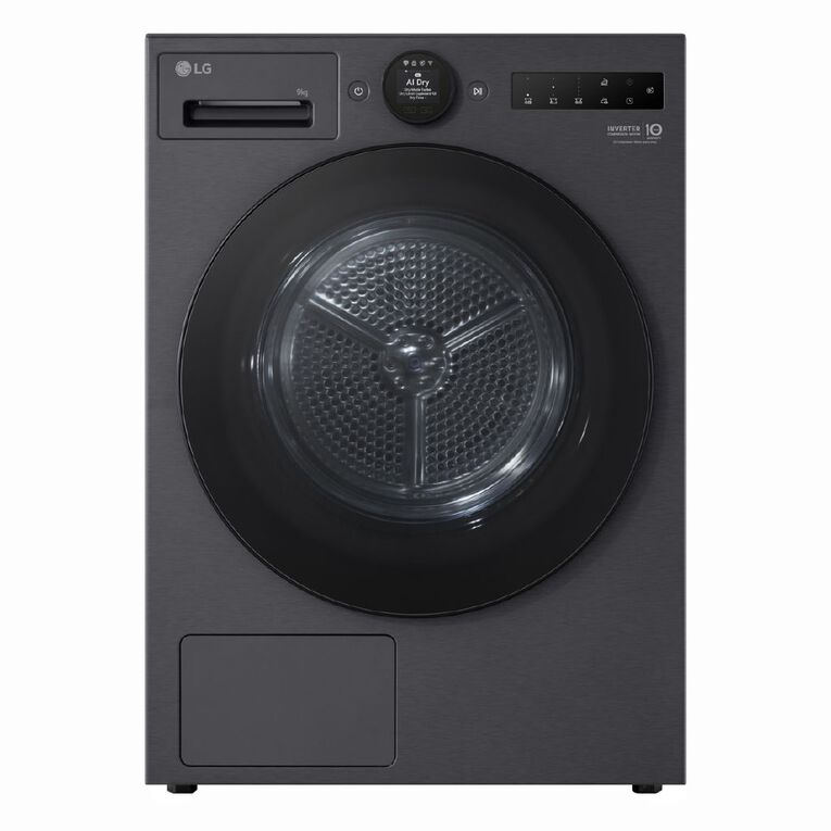 LG 9kg Series 9 Heat Pump Dryer - Matte Black, , hi-res
