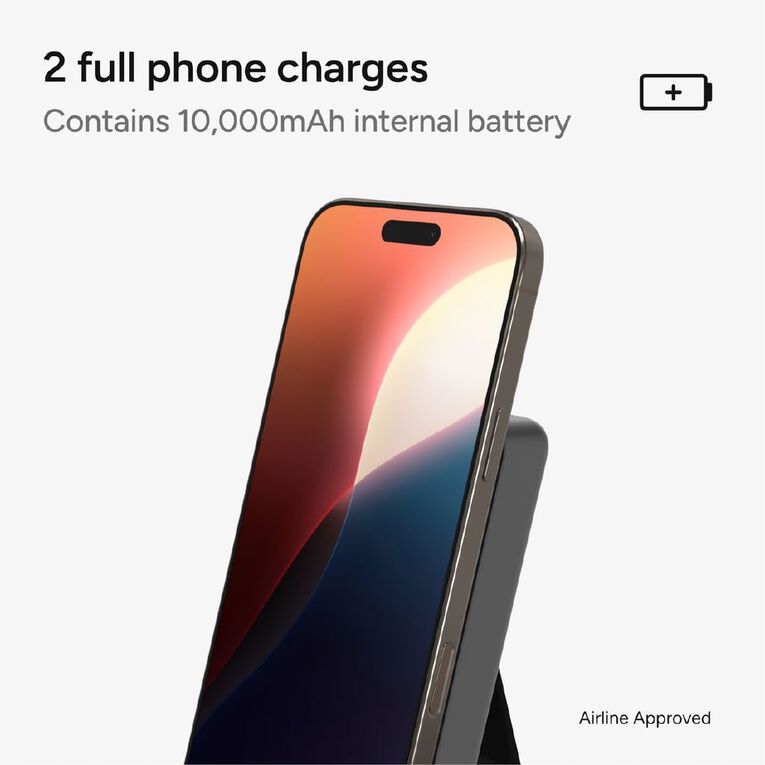 Mophie Qi2 PowerStation Wireless 10K Slim 15W Power Bank with Stand, , hi-res