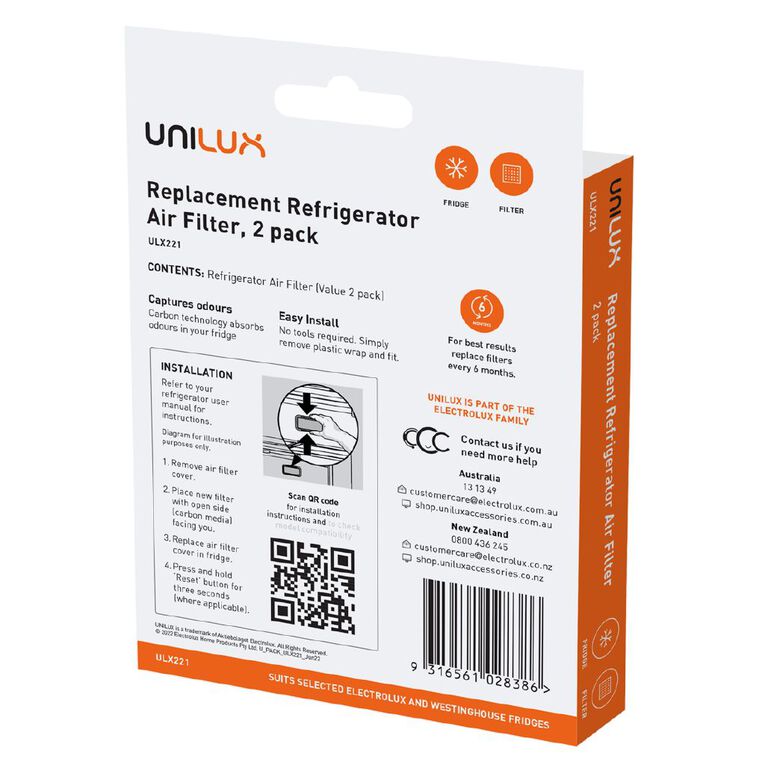 Unilux Refrigerator Air Filter                , , hi-res