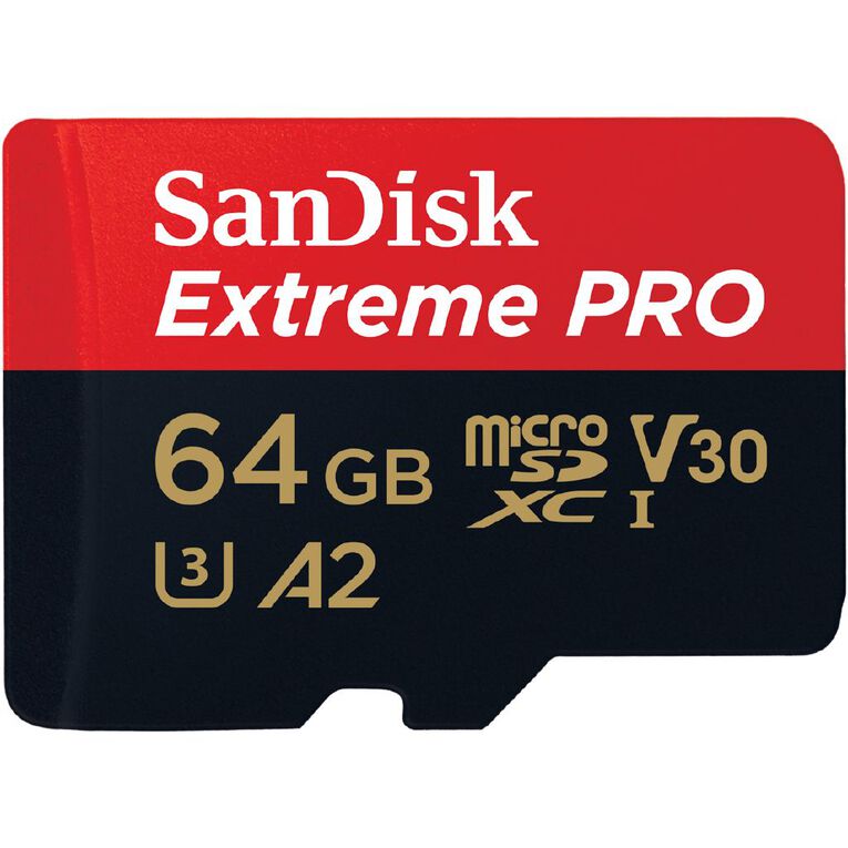 Sandisk Extreme Pro 64GB MicroSD Card, , hi-res
