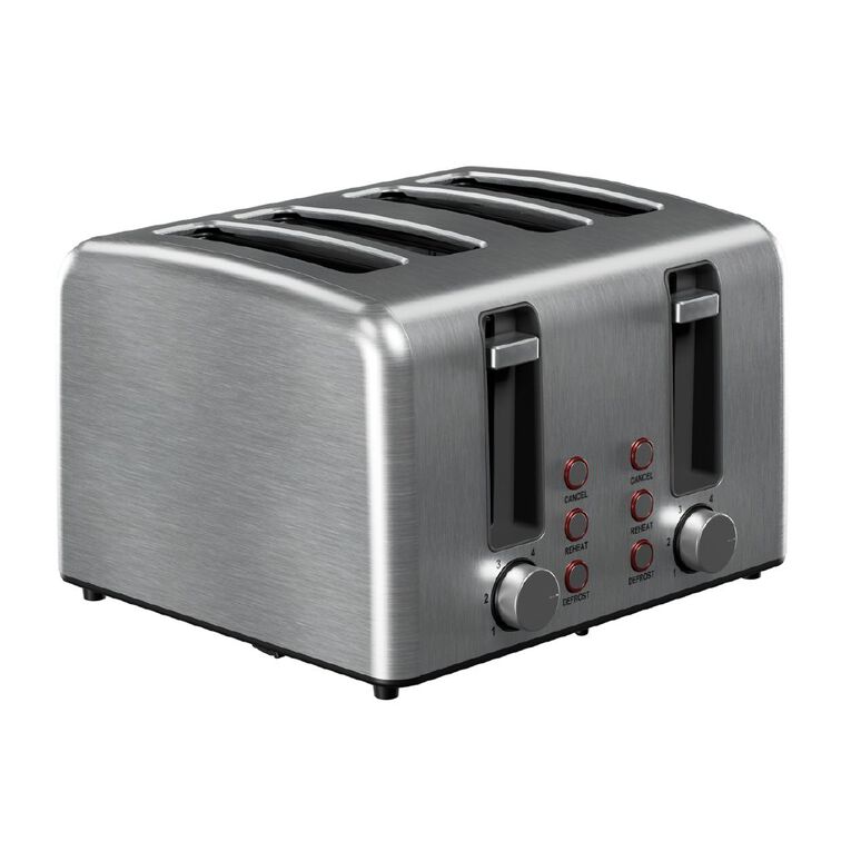 Sheffield 4 Slice Stainless Steel Toaster, , hi-res