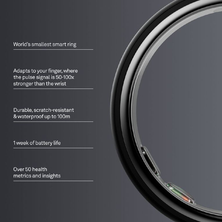 Oura Ring 5 Stealth - Size 7, , hi-res