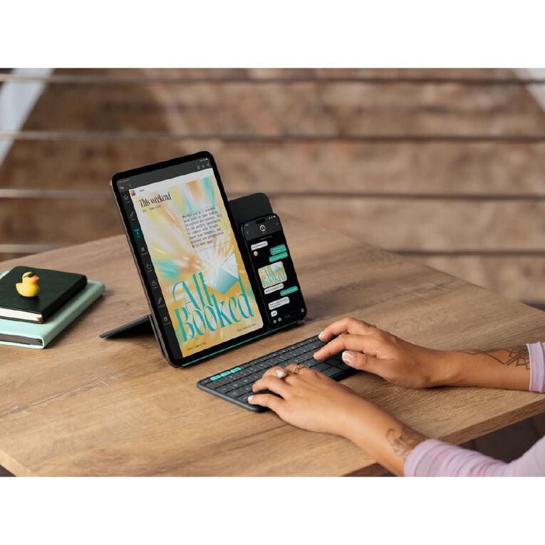 Logitech Flip Folio for iPad Pro 11-inch (M4) iPad Air 11-inch (M2 M3) and iPad Air (5th generation) - Graphite, , hi-res