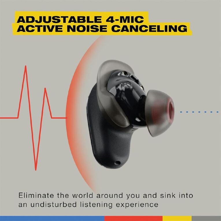 Skullcandy Method 360 ANC Noise Cancelling True Wireless Earbuds with Sound by Bose - Black, , hi-res
