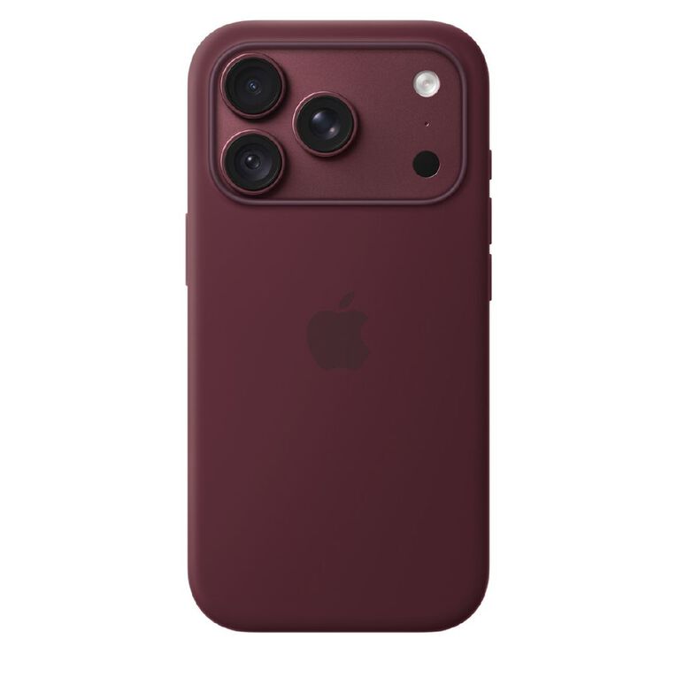 Apple iPhone&nbsp;18&nbsp;Pro Silicone Case with MagSafe - Burgundy, , hi-res