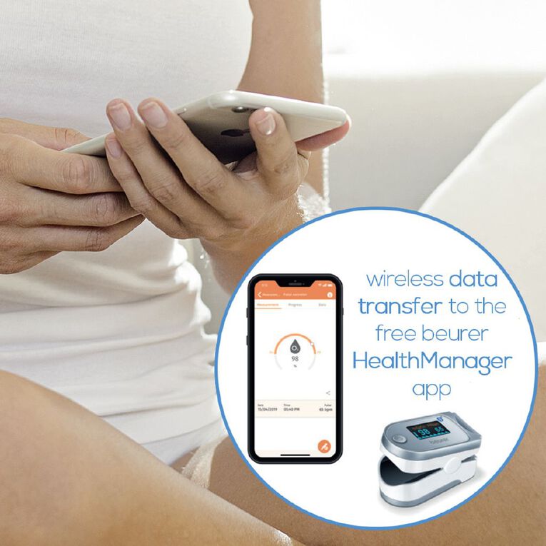 Beurer PO60 Bluetooth Pulse Oximeter Noel Leeming