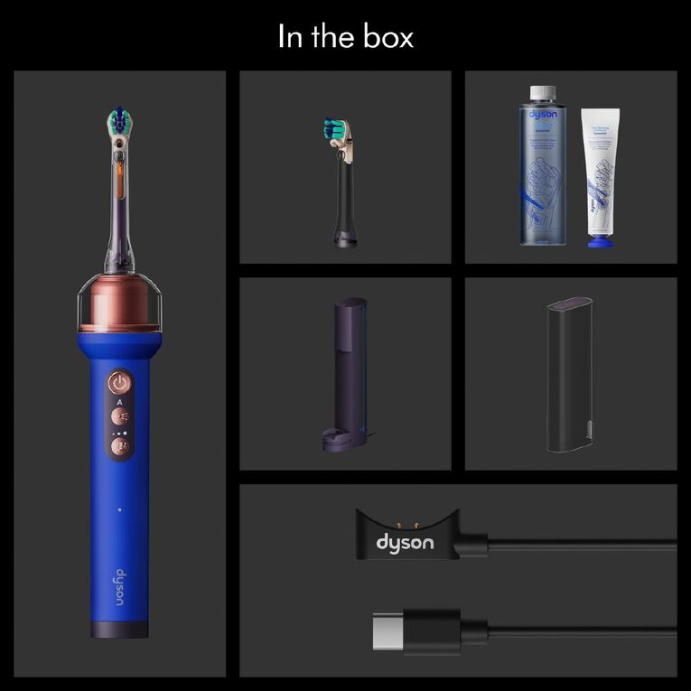Dyson Camerajet Electric Toothbrush With Flosser And Starter Kit (Ceramic Ultra Blue), , hi-res