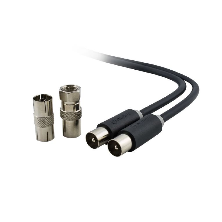 Alogic Pro Series TV Antenna Cable - Male to Male, 1m, , hi-res