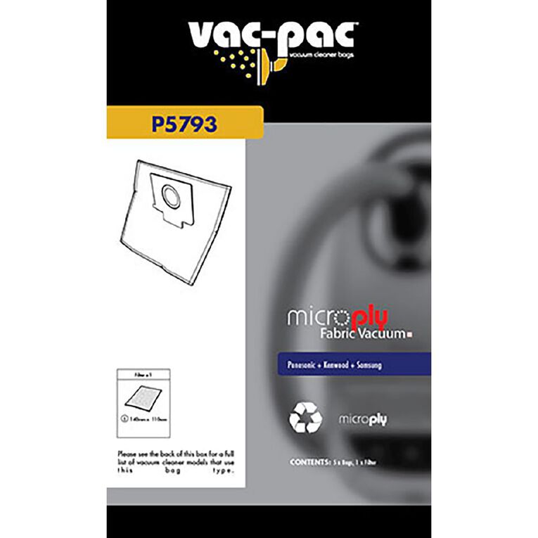 VacPac Microply Fabric Vacuum Bag Noel Leeming