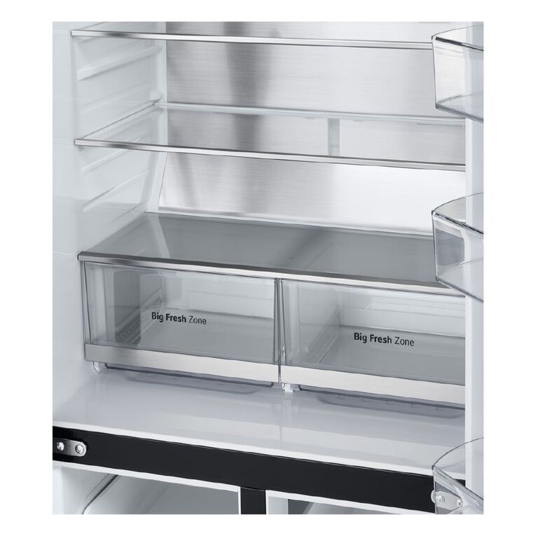 LG 530L Slim French Door Fridge Freezer - Matte Black Finish, , hi-res