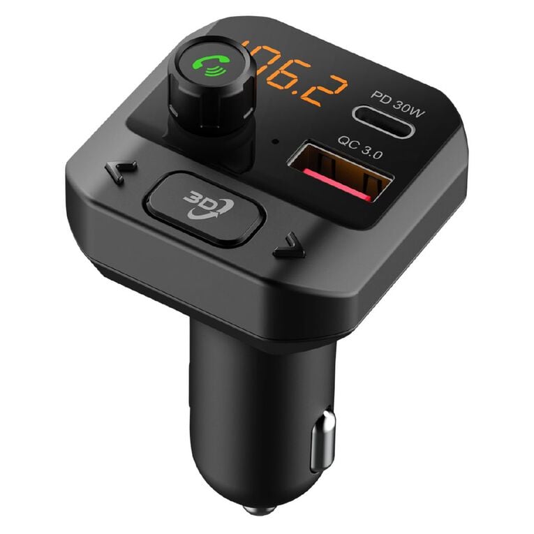 Endeavour 3D Bluetooth FM Transmitter with Handsfree Car Kit, , hi-res
