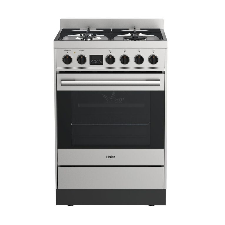 Haier 60cm 4 Burner Dual Fuel Freestanding Oven, , hi-res