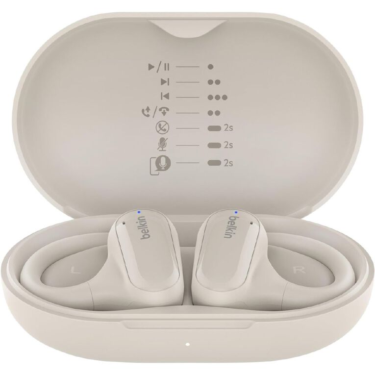 Belkin SoundForm ClearFit Open Ear True Wireless Headphones - Sand, , hi-res