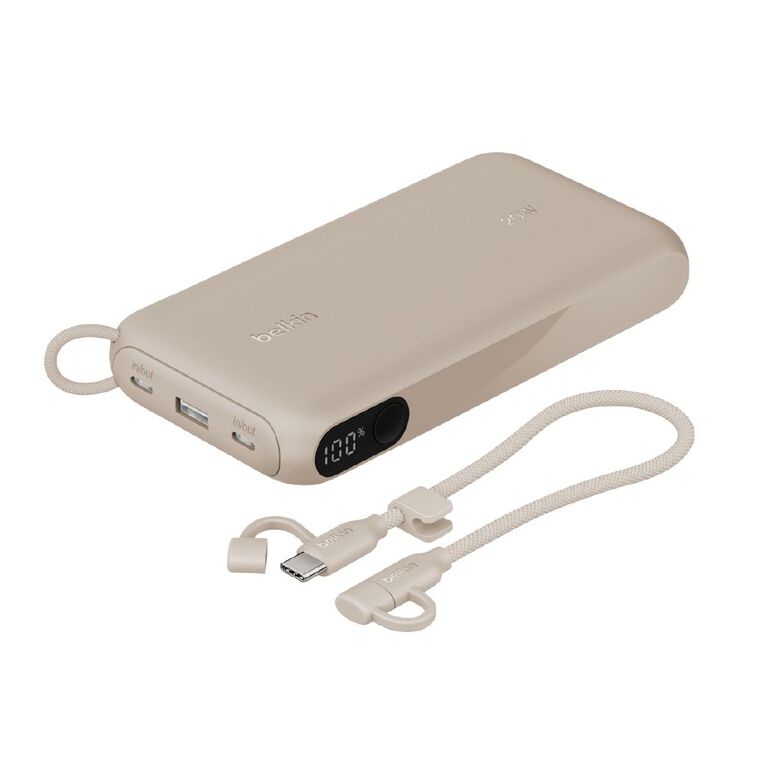 Belkin BoostCharge Power Bank 20K with Display - Sand, , hi-res