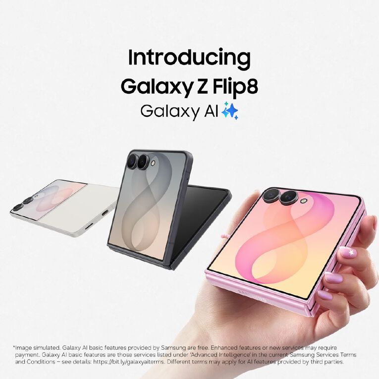 Samsung Galaxy Z Flip8 256GB Cream, , hi-res