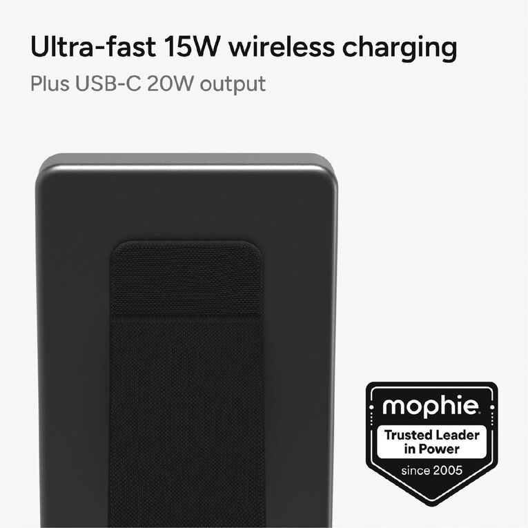 Mophie Qi2 PowerStation Wireless 10K Slim 15W Power Bank with Stand, , hi-res