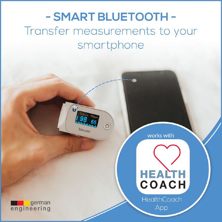 Beurer PO60 Bluetooth Pulse Oximeter Noel Leeming