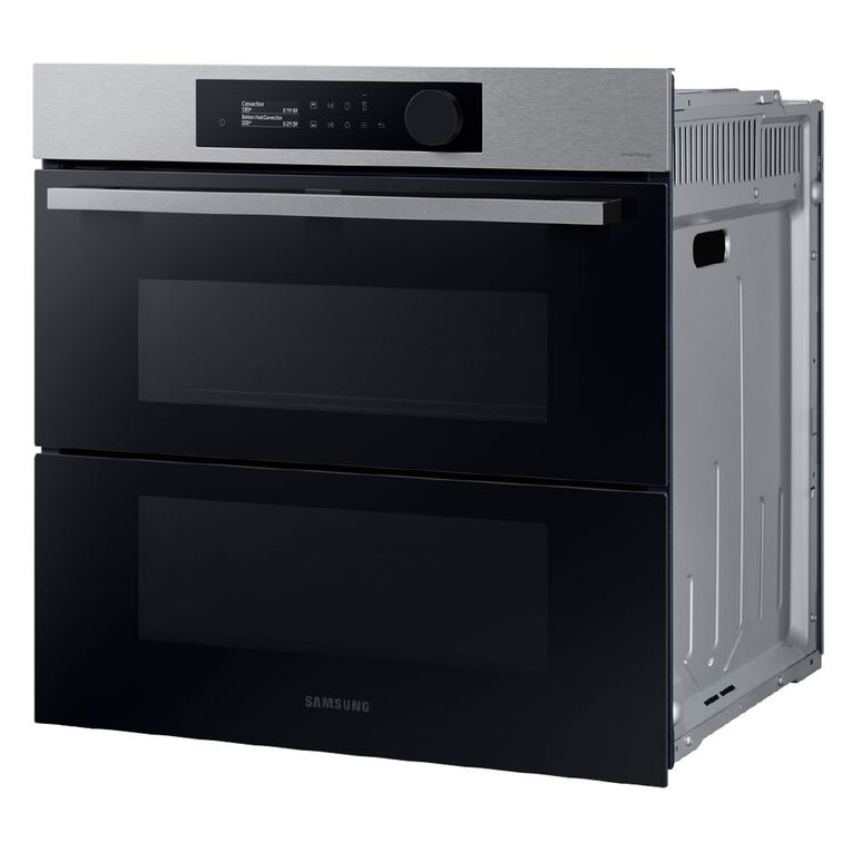 Samsung 76L Dual Cook Pyrolytic Wall Oven Stainless Steel Noel Leeming