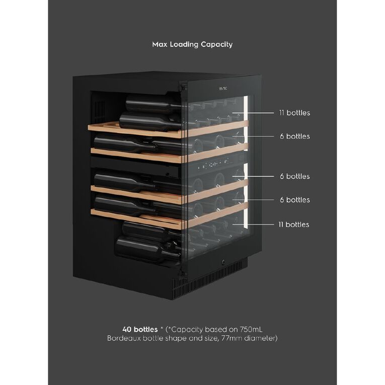 Vintec 40 Bottle Dual Zone Wine Cabinet, , hi-res