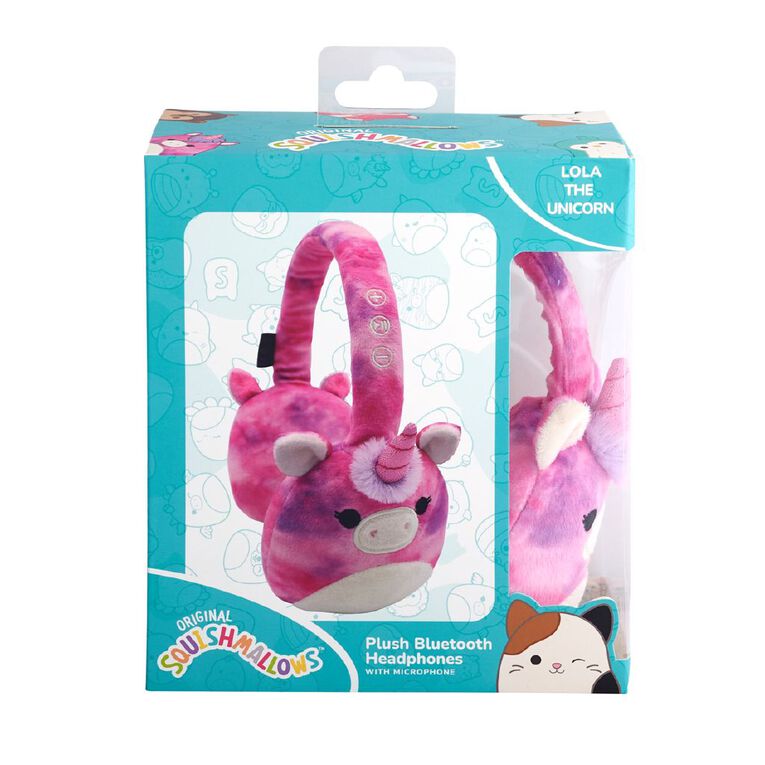 Squishmallows Plush Bluetooth Headphones - Lola The Unicorn, , hi-res
