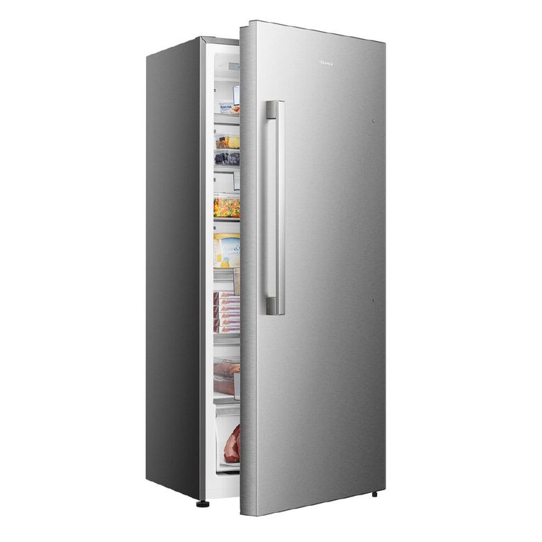 Hisense Single Door Stainless Steel Hybrid Fridge/Freezer 384L, , hi-res