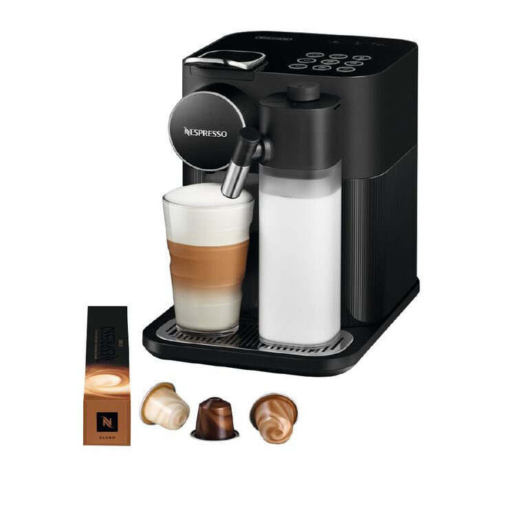 Nespresso Gran Lattissima Automatic Capsule Coffee Machine Black by Delonghi, , hi-res