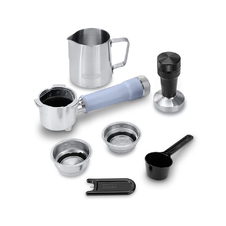 Delonghi Dedica Duo with Cold Brew Manual Coffee Machine By De'Longhi - Blue, , hi-res