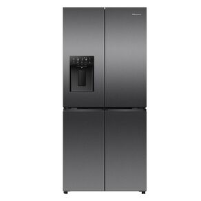 Hisense PureFlat Slim Quad Door 483L Dark Stainless Steel