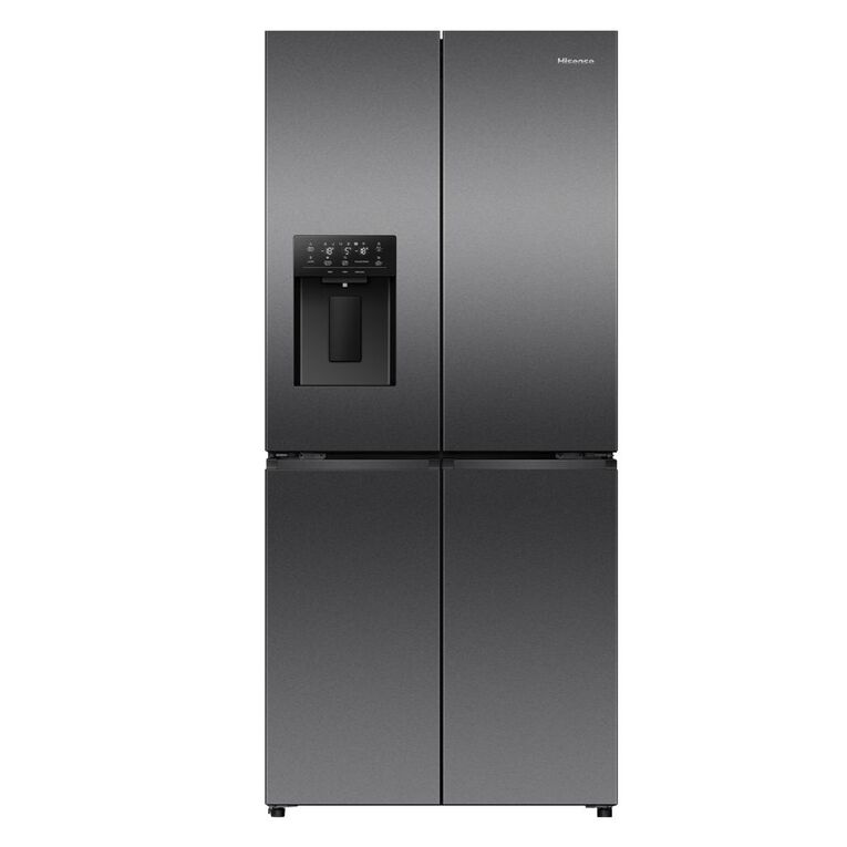 Hisense PureFlat Slim Quad Door 483L Dark Stainless Steel, , hi-res