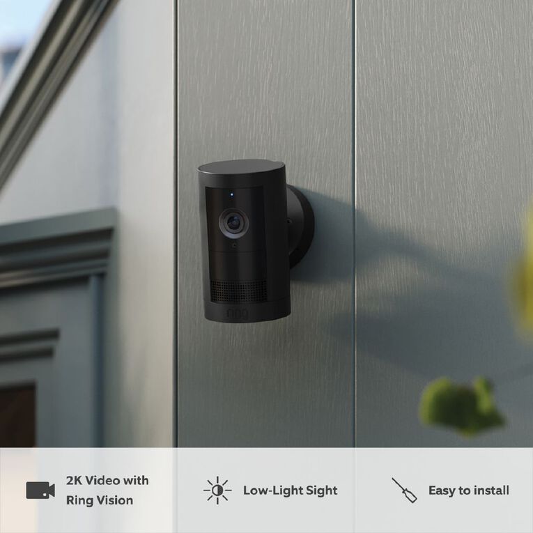 Ring Outdoor Camera Plus 2k Battery - Black, , hi-res