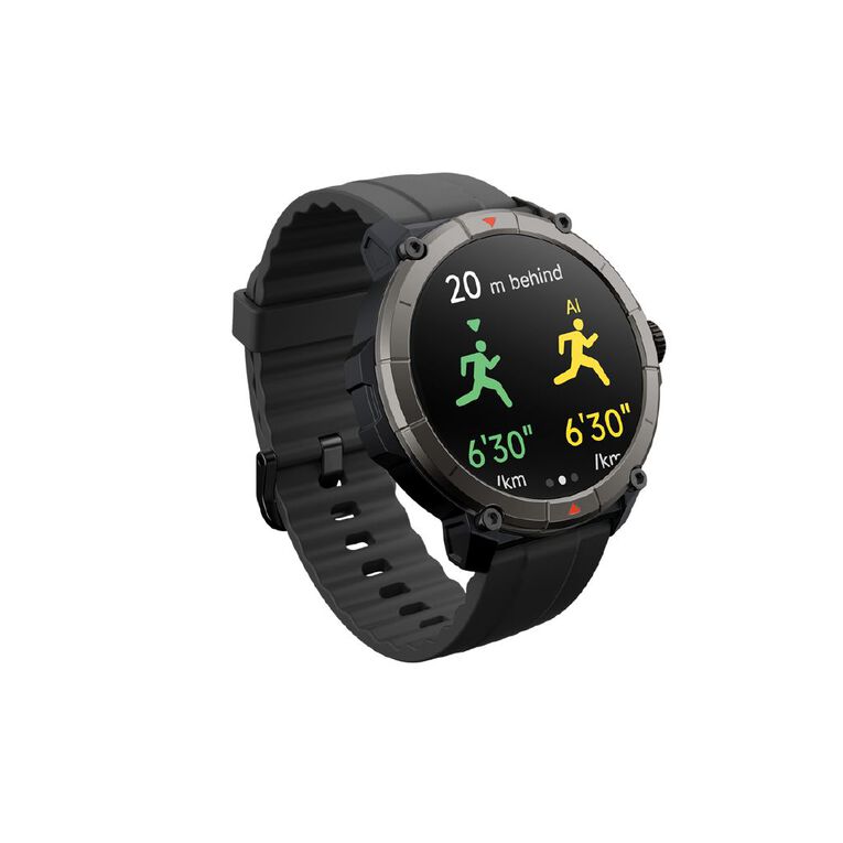 Ryze Trek Smart Watch With GPS (Olive + Black), , hi-res