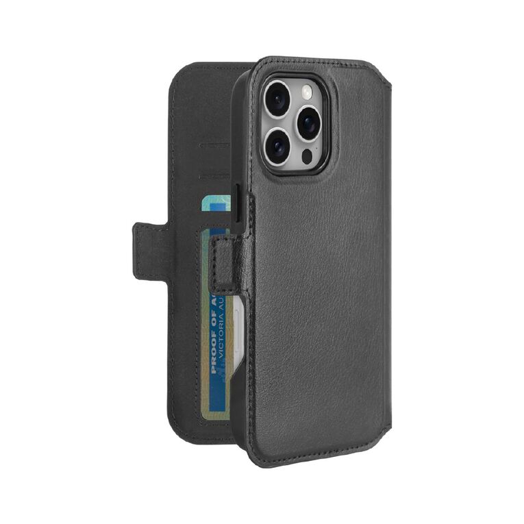 3SIXT Neo Wallet MagSafe Case for iPhone 16 Pro Max - Black, , hi-res