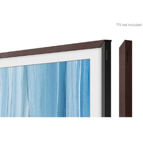 Samsung Frame 55 Inch Modern Brown Bezel