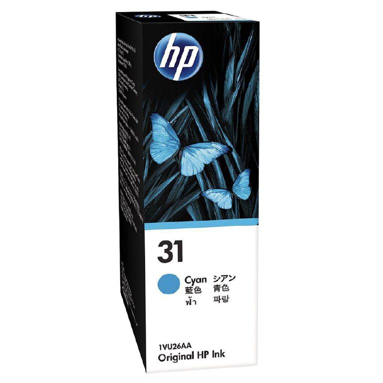 HP 31 Cyan Ink Bottle, , hi-res