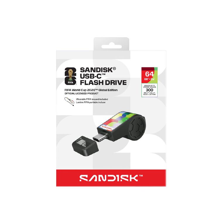Sandisk USB-C Flash Drive Fifa World Cup 2026 Global Edition - 64GB, , hi-res