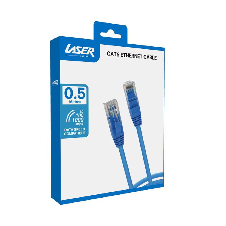 Laser Cat6 Ethernet Cable, 0.5m, , hi-res