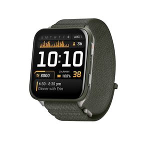 Garmin Venu X1 Moss With Titanium Caseback & Moss Comfortfit Nylon Band
