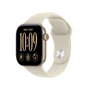 Apple Watch Series 12 GPS 42mm Light Gold Aluminium Case with Sand Sport Band M/L