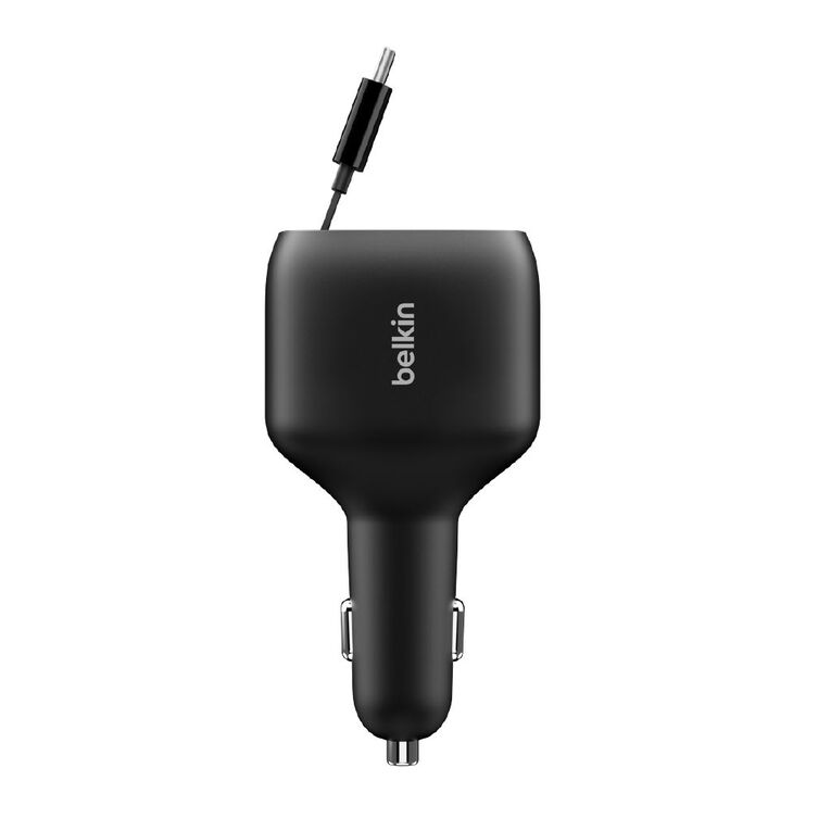 Belkin BoostCharge Retractable Car Charger 75W, , hi-res
