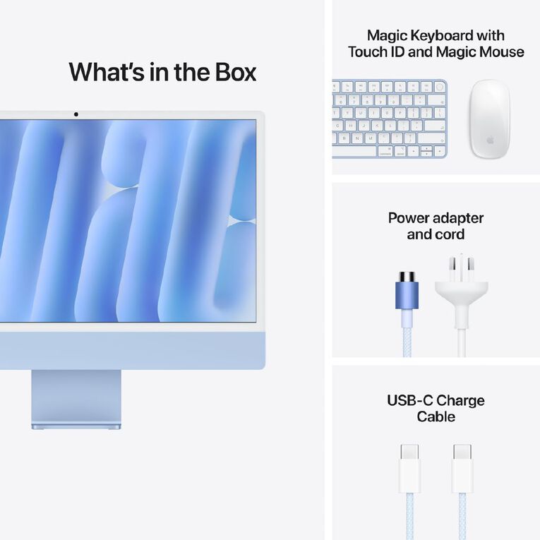 Apple iMac 24-inch With M6 Chip 24GB/512GB 12 Core CPU 12 Core GPU 4 Port - Blue, , hi-res