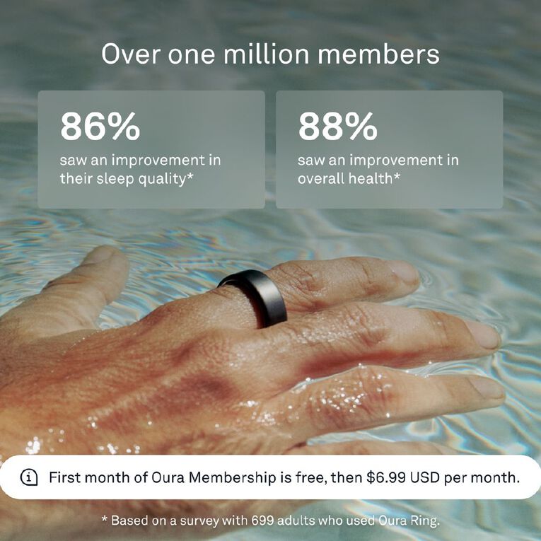 Oura Ring 4 Stealth - Size 14, , hi-res