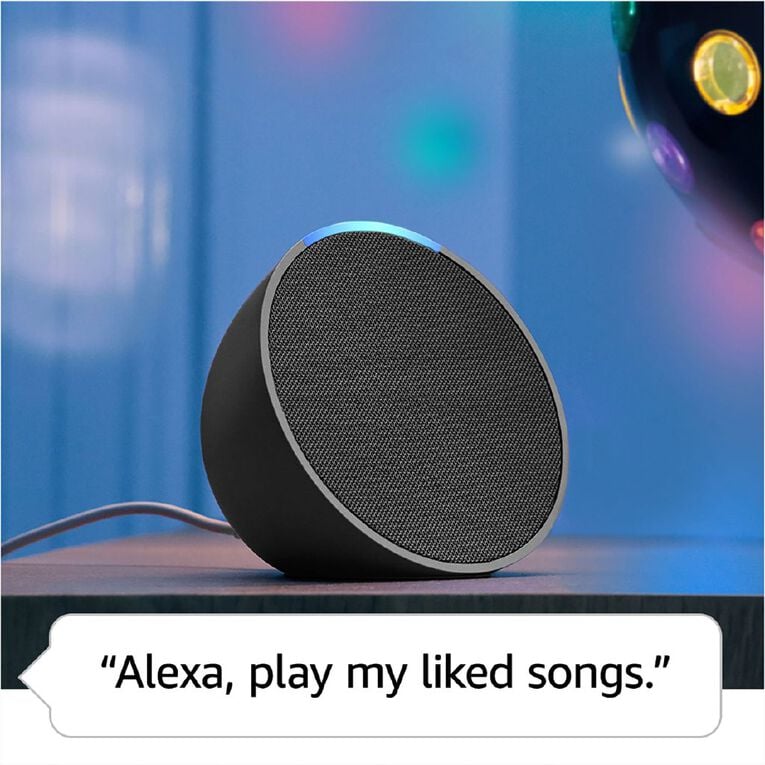 Amazon Echo Pop Charcoal, , hi-res