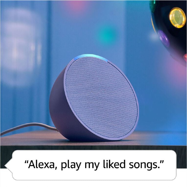 Amazon Echo Pop Lavender Bloom, , hi-res